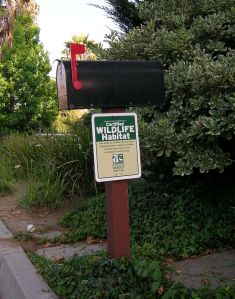 Yards certified through the National Wildlife Federation can post this sign.