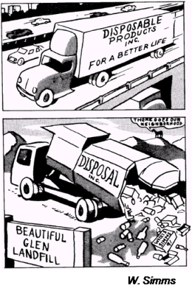 There goes the neighborhood!  Illustration by Willis Simms